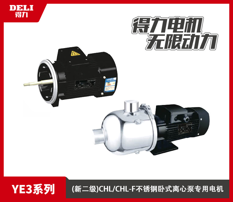 YE3系列(新二级)CHL/CHL-F不锈钢卧式离心泵专用电机